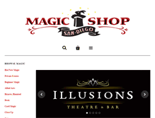 Tablet Screenshot of magicshopsandiego.com